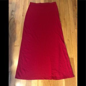 Long Red Skirt
